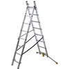 Image de HAILO 1412-801 - Escalera combinada de 2 tramos Con estabilizador curvo HobbyLOT (2x9)