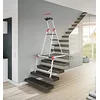 Image de Escabeau en Aluminium 4 marches Larges Hailo L100 + Plateforme TP1