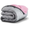 Image de Idomya - Couette 300gsm et 2 oreillers blanc/rose/gris - 200x200 cm 200x200 cm