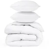 Image de Idomya - Couette 700gsm + 2 oreillers colibri blanc - 200x200 cm 200x200 cm