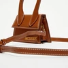 Image de Jacquemus - Micro sac à main en Cuir Le Chiquito marron - 12x9 cm OS