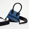 Image de Jacquemus - Mini sac à main en Jean Le Chiquito bleu - 12x6 cm OS