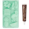 Image de SCRAP COOKING Moule en silicone Summer + 1 Stylo chocolat