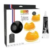Image de Lot de 9 moules à gâteau en plastique souple et crayon noir