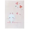 Image de Plaid lapinou - DOMIVA - Rose - 100X140 cm - Microfibre 100% polyester 320g/m2 - Pour bébé