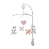 Image de DOMIVA Mobile musical Lapinou - Arche PVC - Peluches amovibles - Blanc/rose - 34 x 65 cm
