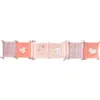 Image de Tour de lit Lapinou - DOMIVA - Microfibre 100% Polyester - Adaptable - Rose - 30 x 180 cm