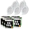 Image de LampesEcoEnergie 5 SPOTS LED DIMMABLE SANS VARIATEUR 7W eq.56w BLANC CHAUD FINITION BLANC