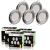 Image de LampesEcoEnergie 5 SPOTS LED DIMMABLE SANS VARIATEUR 7W eq.56w BLANC NEUTRE FINITION ALU BROSSE