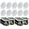 Image de LampesEcoEnergie 10 SPOTS LED DIMMABLE SANS VARIATEUR 7W eq.56w BLANC NEUTRE FINITION BLANC