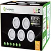 Image de LampesEcoEnergie 10 SPOTS LED DIMMABLE SANS VARIATEUR 7W eq.56w BLANC CHAUD ORIENTABLE FINITION BLANC