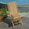 Image de Teck'Attitude Chaises de Jardin Pliantes en Teck Massif Karimun (Lot de 2)