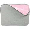 Image de MOBILIS Housse à Mémoire de Forme pour Ordinateur 12.5-14", Pochette Protection PC/Notebook/Ultrabook jusqu'à 14", Laptop Sleeve Compatible MacBook Air/Pro 13.3", Gris/Rose