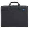 Image de MOBILIS Sacoche pour Ordinateur Portable 14-16", Sac à Bandoulière Fabriqué de Matériaux Recyclés Certifiés GRS pour PC 15.6", Ouverture Toploading, Poche Accessoires, Noir