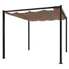 Image de CONCEPT USINE | Tonnelle Autoportante 3 x 3m Soit 9m² | Design TUSA Taupe | Structure en Acier Robuste | Toile Rétractable en Polyester 180g/m² | Confort Optimal | Idéal pour Terrasse, Jardin