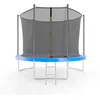Image de Trampoline de Jardin ø 305cm - 10FT - Filet intérieur, Matelas de Protection et Echelle - Bleu