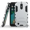 Image de htdmobiles Housse Etui Coque Rigide Anti Choc pour LG K10 (2017) + Verre trempe - Argent