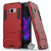 Image de htdmobiles Housse Etui Coque Rigide Anti Choc pour Samsung G955F Galaxy S8 Plus + Verre trempe - Rouge