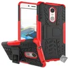 Image de htdmobiles Housse Etui Coque Rigide Anti Choc pour Lenovo K6 Note + Verre trempe - Rouge