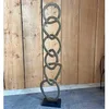 Image de Colonne décorative aluminium doré 123x26x13cm