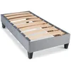 Image de Olympe LITERIE Sommier 90x190 cm Hauteur 36 cm Ergostar | Lattes Bois Flexibles | Bois PEFC + Tissu Oeko-Tex | Montage Facile | Fabriqué en Europe