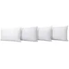 Image de Olympe Literie - Lot de 4 Oreillers Duvet & Plumes Natura 45x70 cm | Mi-Fermes, Gonflants, Enveloppe 100% Coton - Fabriqué en Europe