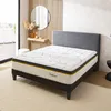 Image de BELLECOUR Matelas 3.0 160x200 cm Hauteur 30 cm | Ressorts ensachés + Mousse Mémoire de Forme | Accueil Moelleux, Soutien Ferme | Made in Europe