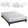 Image de BELLECOUR LITERIE | Pack Prêt à Dormir CHÂTELET 160x200 cm | Matelas Mémoire de Forme + Sommier + Accessoires