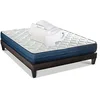 Image de BELLECOUR LITERIE | Pack Prêt à Dormir QUINCONCES 180x200 cm | Matelas Mémoire de Forme + Sommier + Accessoires