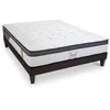 Image de BELLECOUR Ensemble Lit 160x200 cm 2 Places   Matelas Mémoire de Forme 25 cm + Sommier en Bois 24 Lattes   Confort & Hygiène   Fabriqué en Europe Tivoli