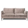 Image de Maison Aubertin Canapé Velours Droit Beige Splendido - 2 Places
