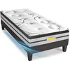 Image de Maison Aubertin Matelas Concorde 90x190 cm, 26 cm, Lit 1 Place, 465 Ressorts Ensachés & Mémoire de Forme Haute Densité 60 kg/m³, Soutien Ferme, Orthopédique, Chambre Enfant, Adolescent ou Invité