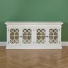 Image de Robin des bois - Stella : Buffet vitrine en Bois Massif Blanc