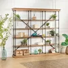 Image de Robin des bois - Dante : Etagère 4 tablettes en Bois et métal Noire