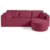 Image de Bestmobilier Miro - canapé d'angle réversible - 4 Places - Convertible avec Coffre - en Velours texturé