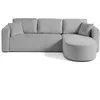Image de Bestmobilier Miro - canapé d'angle réversible - 4 Places - Convertible avec Coffre - en Velours texturé