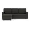 Image de Bestmobilier Meiya - canapé d'angle réversible 4 Places Convertible avec Coffre en Tissu