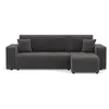Image de Bestmobilier Nicole - canapé d'angle réversible 4 Places Convertible avec Coffre en Tissu