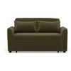 Image de Bestmobilier Ernest - Canapé Droit 2 Places Convertible en Velours côtelé