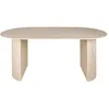 Image de Lisa Design - Maeva - Table à Manger - Bois Effet travertin - 6 Personnes, Beige