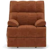 Image de Bestmobilier - Chandler - Fauteuil Relax électrique en Velours texturé, Terracotta