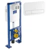 Image de Bati Support WC VILLEROY ET BOCH Viconnect avec Plaque Blanche