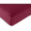Image de UNIVERSDECOR - Drap Housse 200 x 200 cm King Size 100% Coton / 57 Fils/cm² (Rouge, Drap Housse 200 x 200 cm)