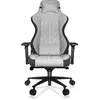 Image de REKT ULTIM8 Plus - Chaise de Bureau Gaming XL Grand Taille en Tissu Premium - Inclinable à 180 ° - Accoudoirs 4D - Coussin Ajustable pour La Nuque - Coussin Lombaire - Supporte 150 Kg (Gris Clair)