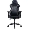 Image de REKT Comfort-R Business Chaise de Bureau Gaming XL - Noir Simili Cuir et Velours - Inclinable à 180 ° - Accoudoirs 4D - Coussin Ajustable pour La Nuque - Coussin Lombaire - Supporte 150 Kg