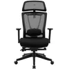 Image de REKT Office-R V2- Chaise de Bureau Ergonomique - 12 réglages - Fauteuil de Bureau avec Support Lombaire - Appuie tête - Profondeur d'assise - Assise 55Kg/M3 Confort (Noir/Noir)