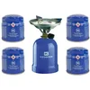 Image de KEMPER - Réchaud à gaz 2200W Coque Acier + 4 Cartouches de gaz 190g - Réchaud de Camping Portable & Léger