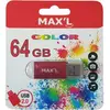 Image de Maxell Color Max L Cle USB Flash Drive, 64 Go, USB 2.0, Rouge