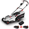 Image de Tondeuse à Gazon portative sur Batterie - 40V Max - Hauteur de Coupe 6 Positions avec 2 Batteries 2Ah et Double chageur