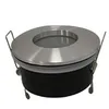 Image de Vision-EL 77722 Support de spot bbc Rond Etanche Aluminium Ø82 x 59 mm IP65, Acier + Verre, (Ø x P)-82 x 59 mm